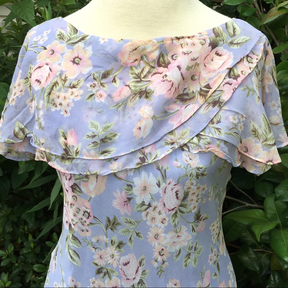 Vintage 1990’s David Warren New York silk dress - Picture 3 of 6